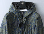 Floral Print Reversible Collared Jacket &Hooded Jacket