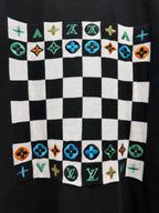 Checkerboard Knit T-shirt