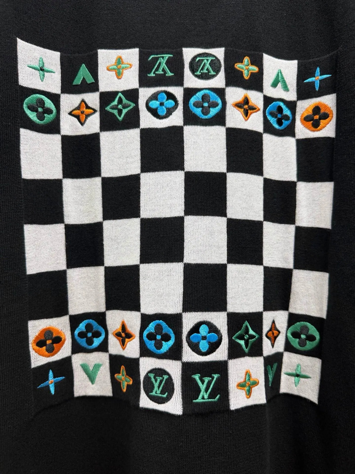 Checkerboard Knit T-shirt