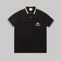 Dual‑Eye Gaze‑Motif Embroidered Polo Shirt