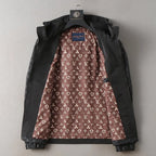 Split Panel Casual Hooded Jacket