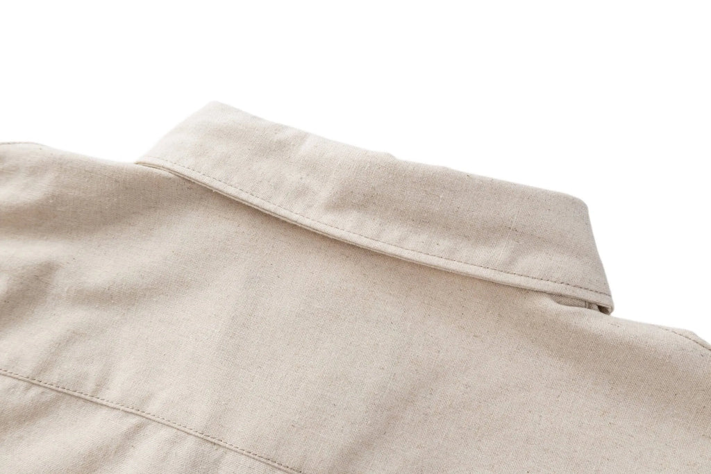 Pocket Cotton‑Linen Oversized Jacket