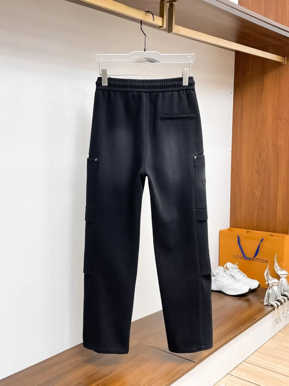 Dual‑Cargo Pocket Triangle   Pants