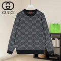 Jacquard Crew Neck Knit Sweater