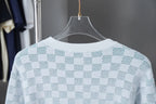 Gradient Checkered Sweater