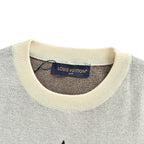Letter Monogram Jacquard Knit T-Shirt