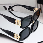 Double B Temple Patchwork Sunglasses