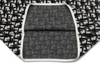Oblique Jacquard Crew Neck Knit Sweater