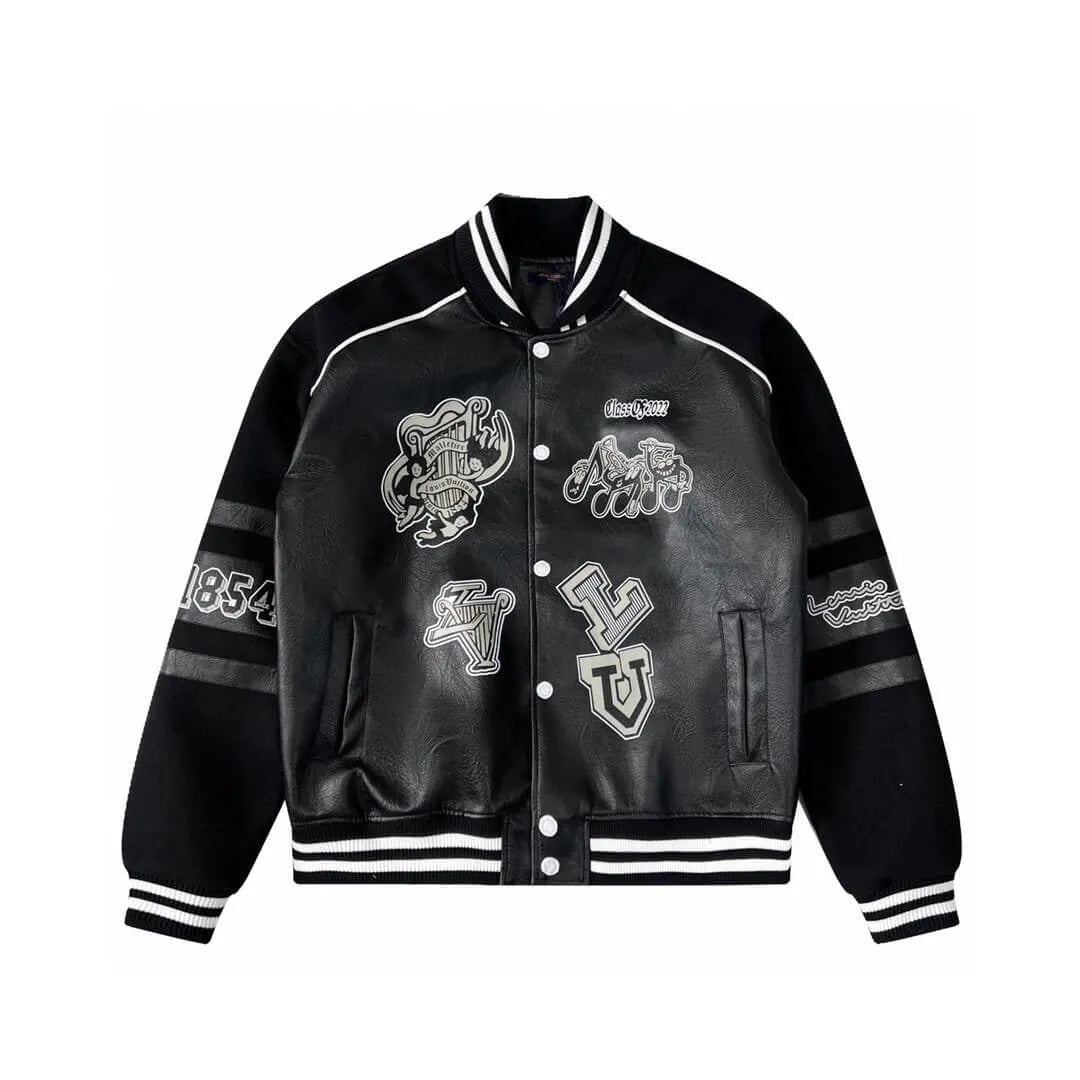 Leather Varsity Jacket