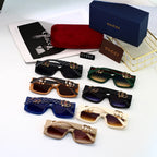 Oversized Letter Temple Sunglasses
