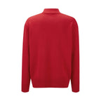 Stand Collar Zipper Knit Sweater