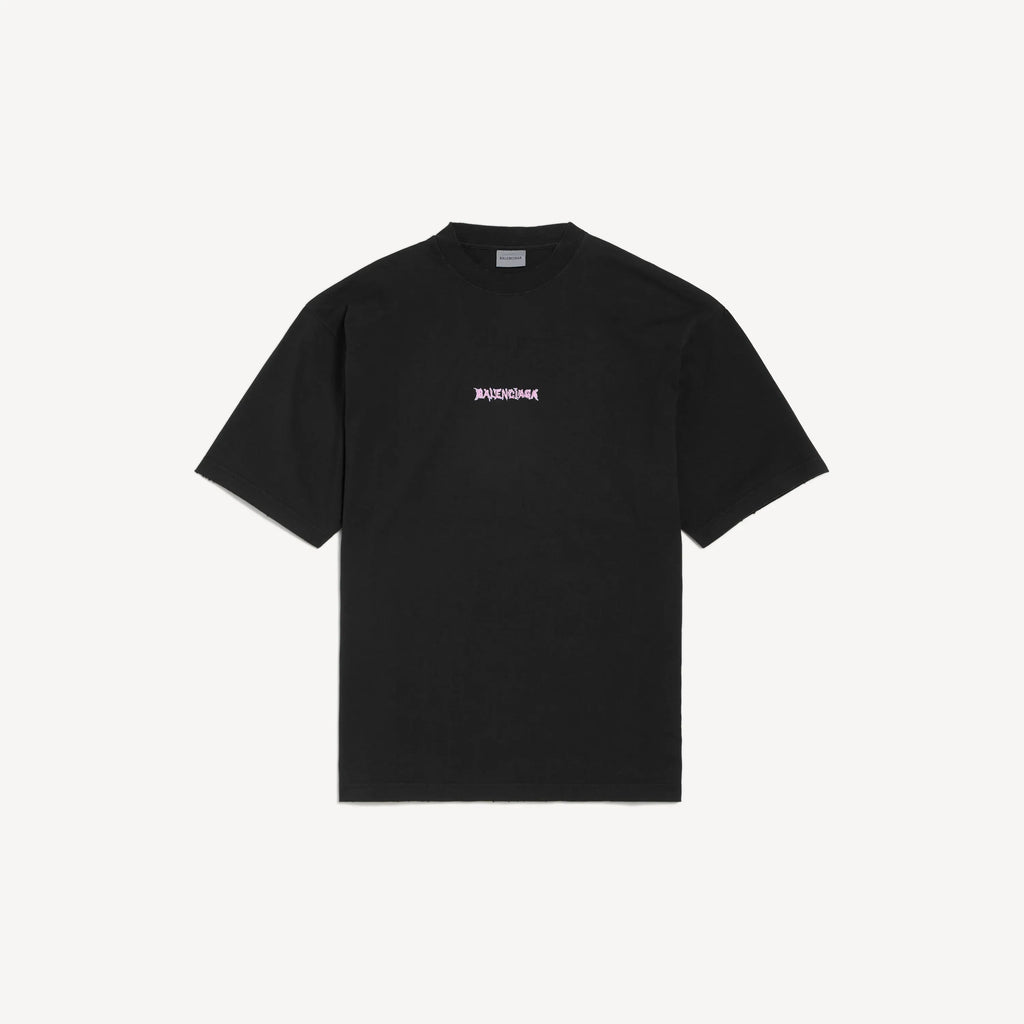 Pink Letter Print T‑Shirt