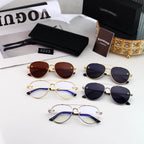 Vintage Slim Aviator Sunglasses