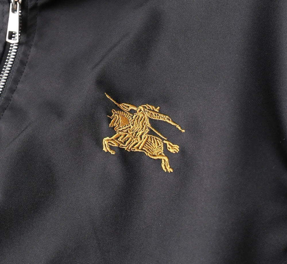 Embroidered Stand Collar Bomber Jacket