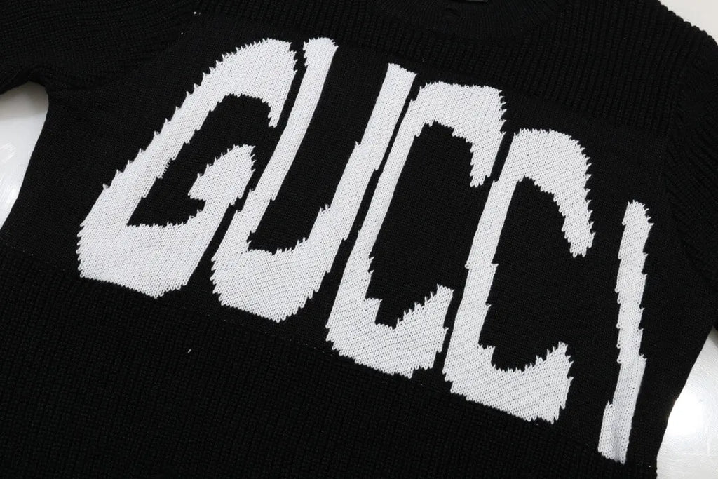 Distressed Crewneck Sweater