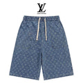 Denim Jacquard Shorts