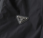 Triangle Seamed Hooded Jacket