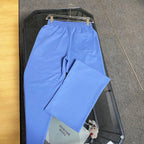 Letter Embroidery Straight Sweat Pants