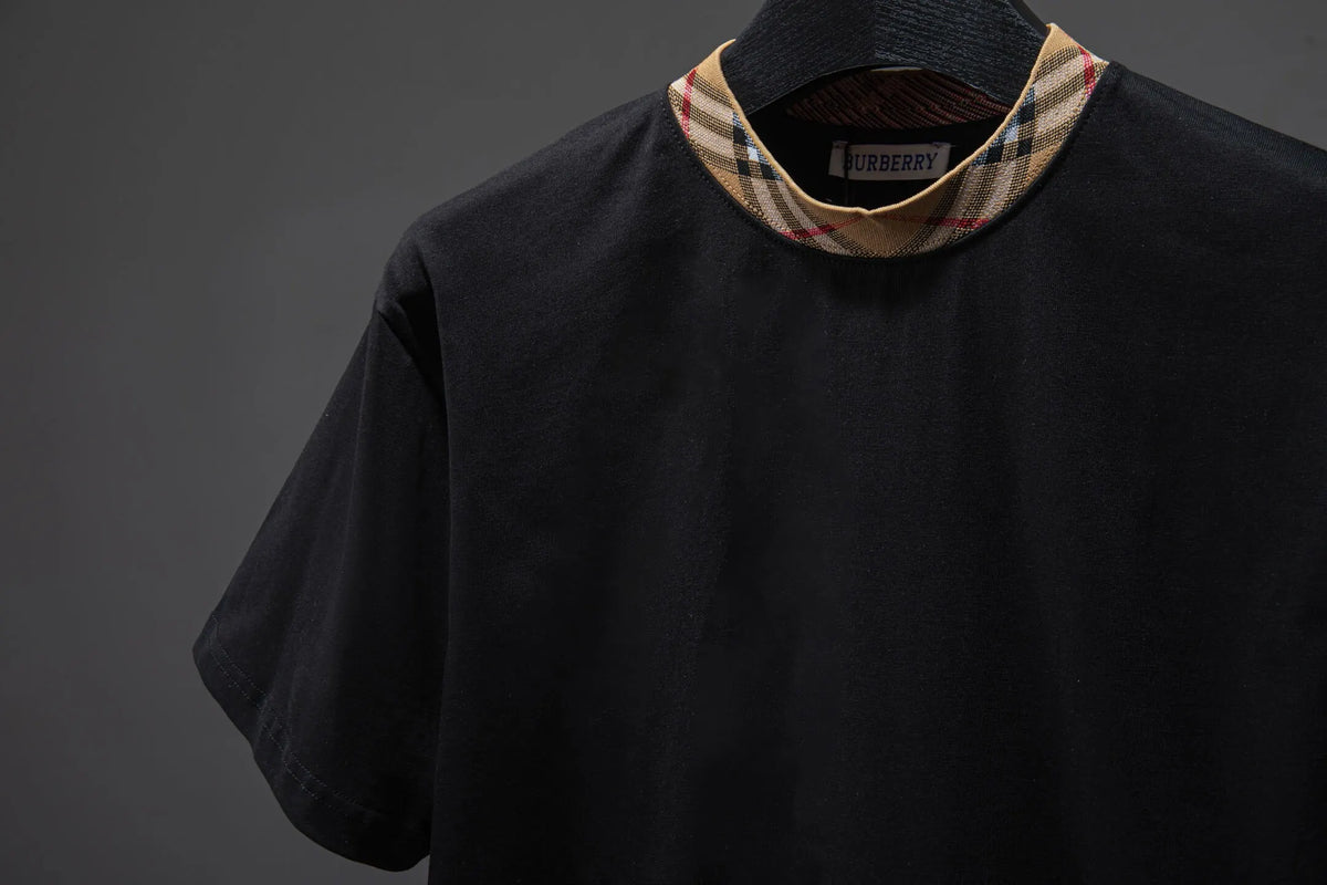 New Arrival Plaid Collar T-Shirt
