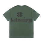 Raw-Edge Cuff Design T Shirt