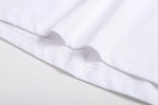 Plain‑Knit Rib Collar Embroidered T‑Shirt