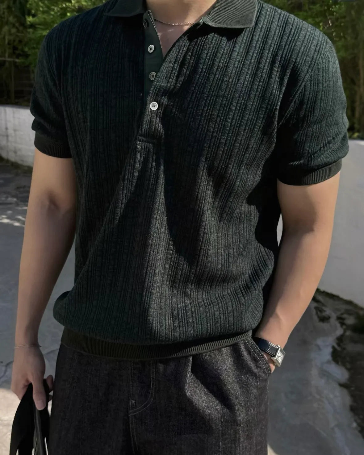Smart Casual Structured Polo Top