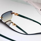 Minimalist Frameless Gradient Shades Sunglasses
