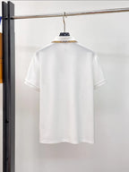 Vintage Striped Collared Polo Shirt