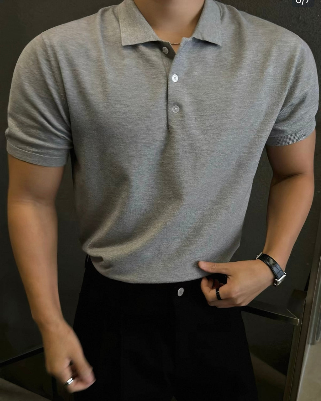 Premium Solid‑Color Polo Tee