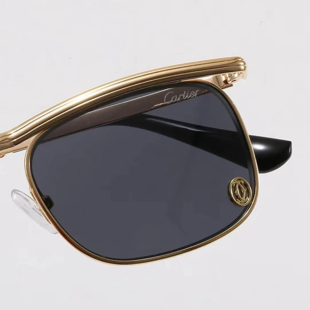 Semi-Rimless Browline Sunglasses