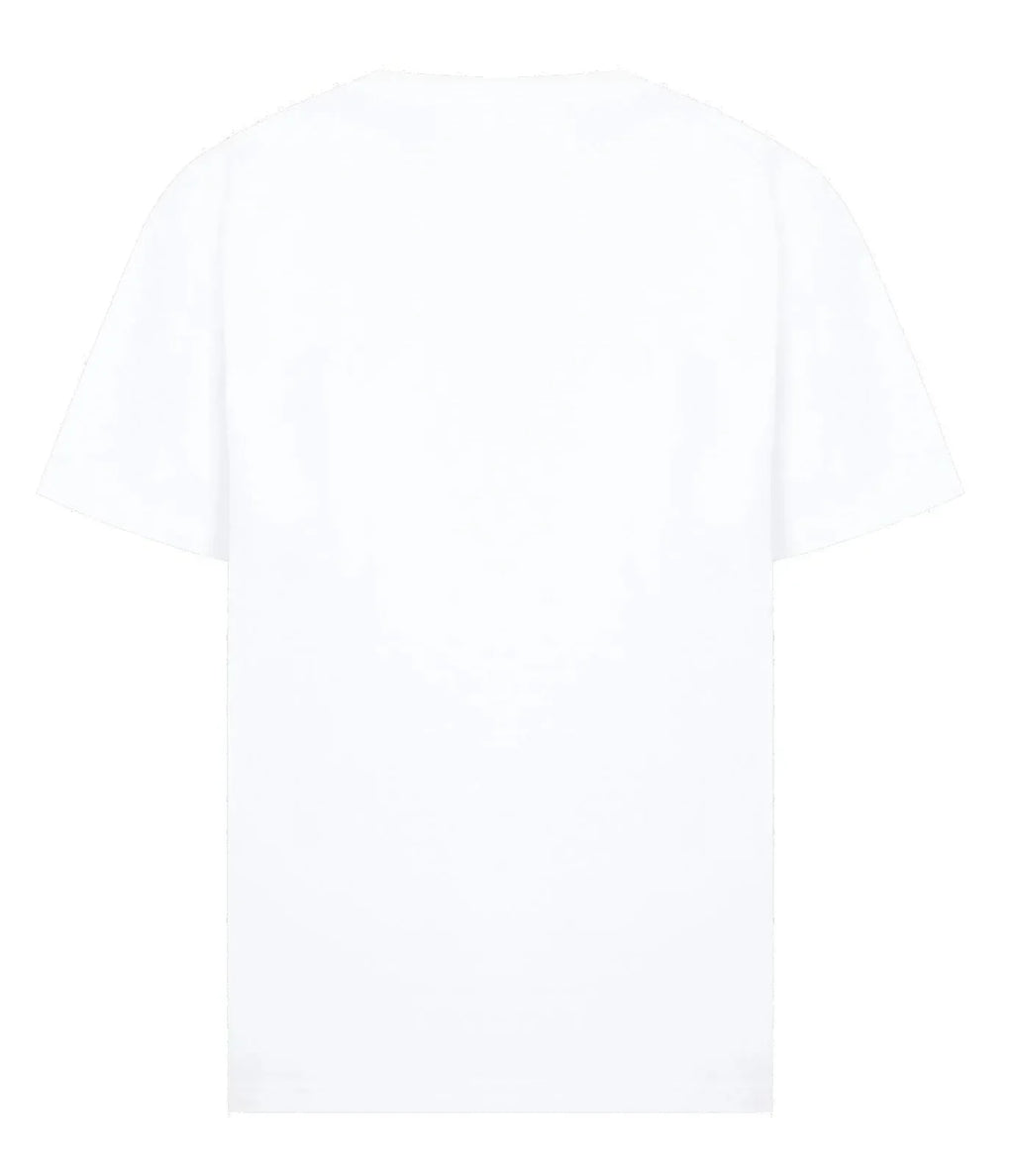 Rectangular Brand Print Crewneck T-Shirt