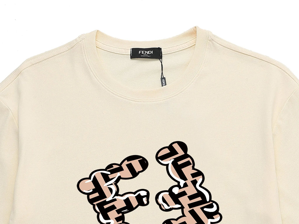 Creative Double F Print T-Shirt