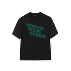 Shadow Diagonal Letter Print T-Shirt