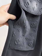 Embossed Monogram Cargo Casual Shorts