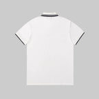 Dual‑Eye Gaze‑Motif Embroidered Polo Shirt