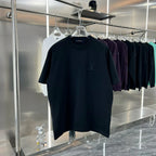 Small Front&Large Back Embroidered T-shirt