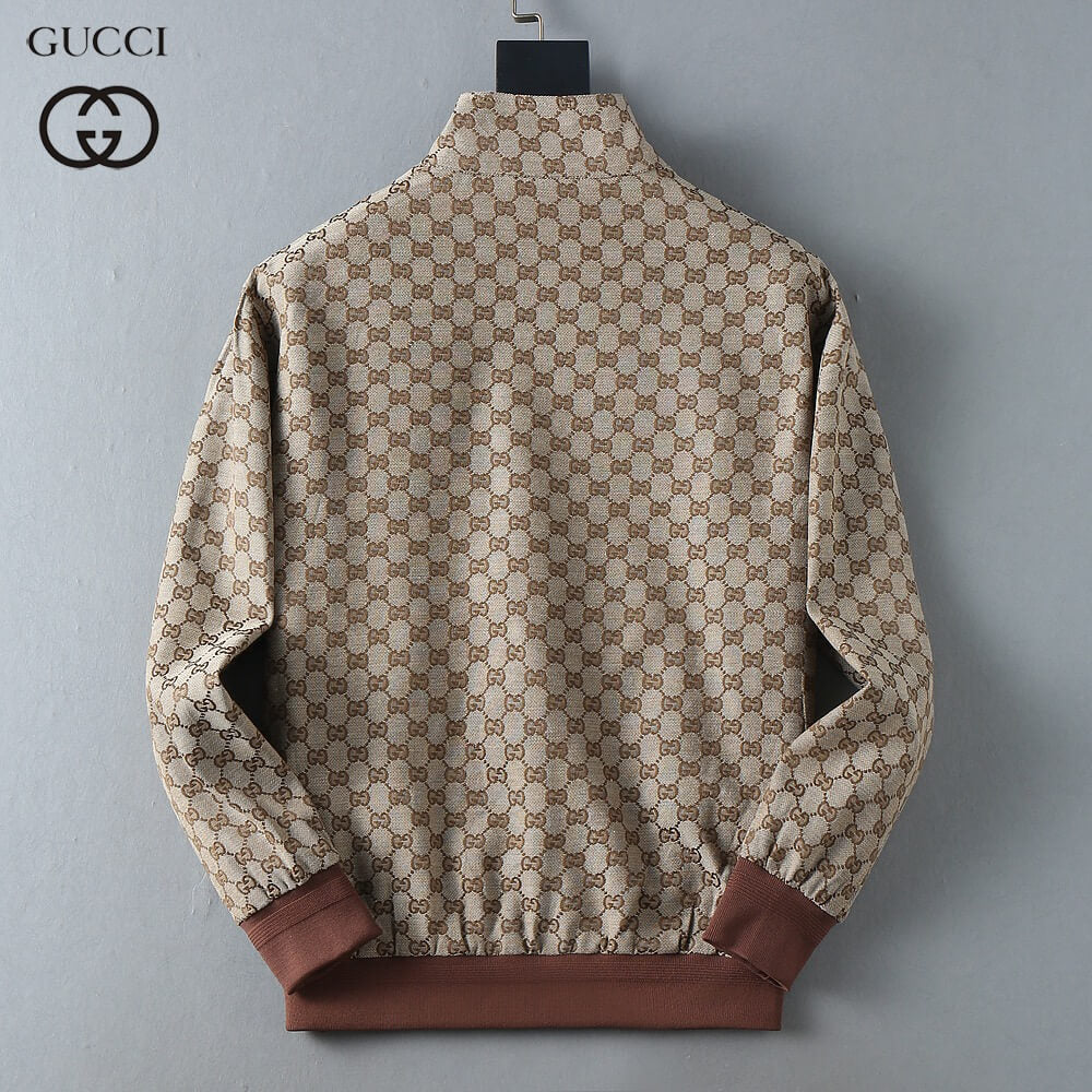 Jacquard Pattern Casual Bomber Jacket