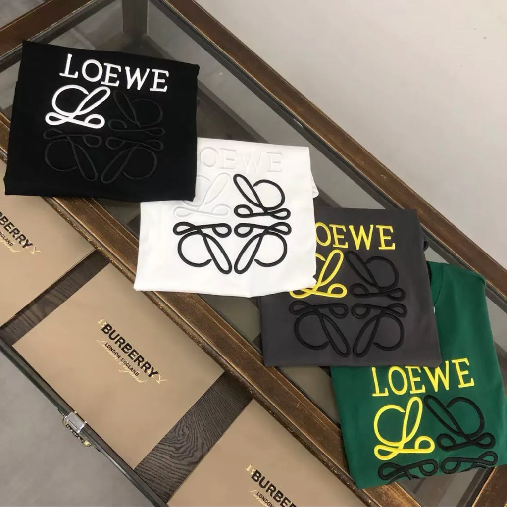 Color-block Logo Printed Pure Cotton Short Sleeve T-shirt