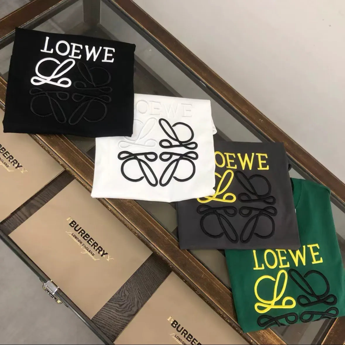 Color-block Logo Printed Pure Cotton  T-shirt