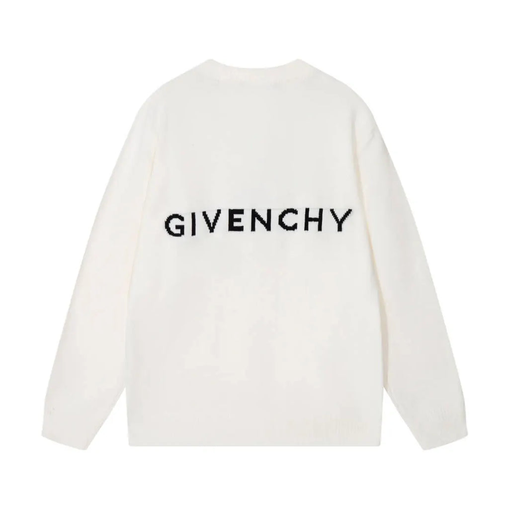 Minimal Square Logo Knit Sweater