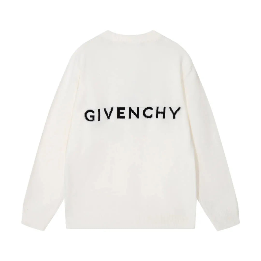 Minimal Square Logo Knit Sweater
