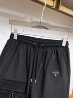 Buckle Decor Cargo Pocket Shorts