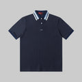 Letter‑Embroidered Polo Shirt