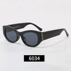 Cat-Eye Letter Logo Sunglasses