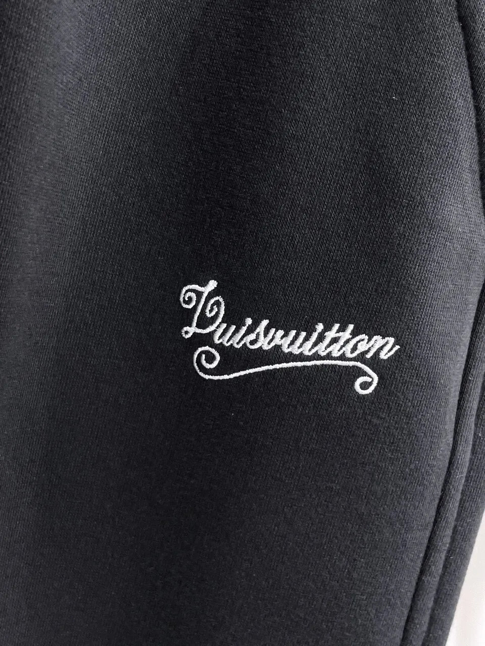 Vintage Script Logo Embroidered Casual Shorts