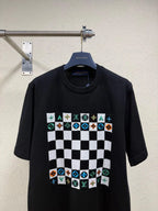 Checkerboard Knit T-shirt