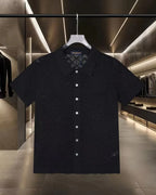 Hollow-out jacquard T-shirt