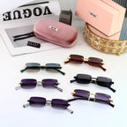 Minimalist Frameless Gradient Shades Sunglasses