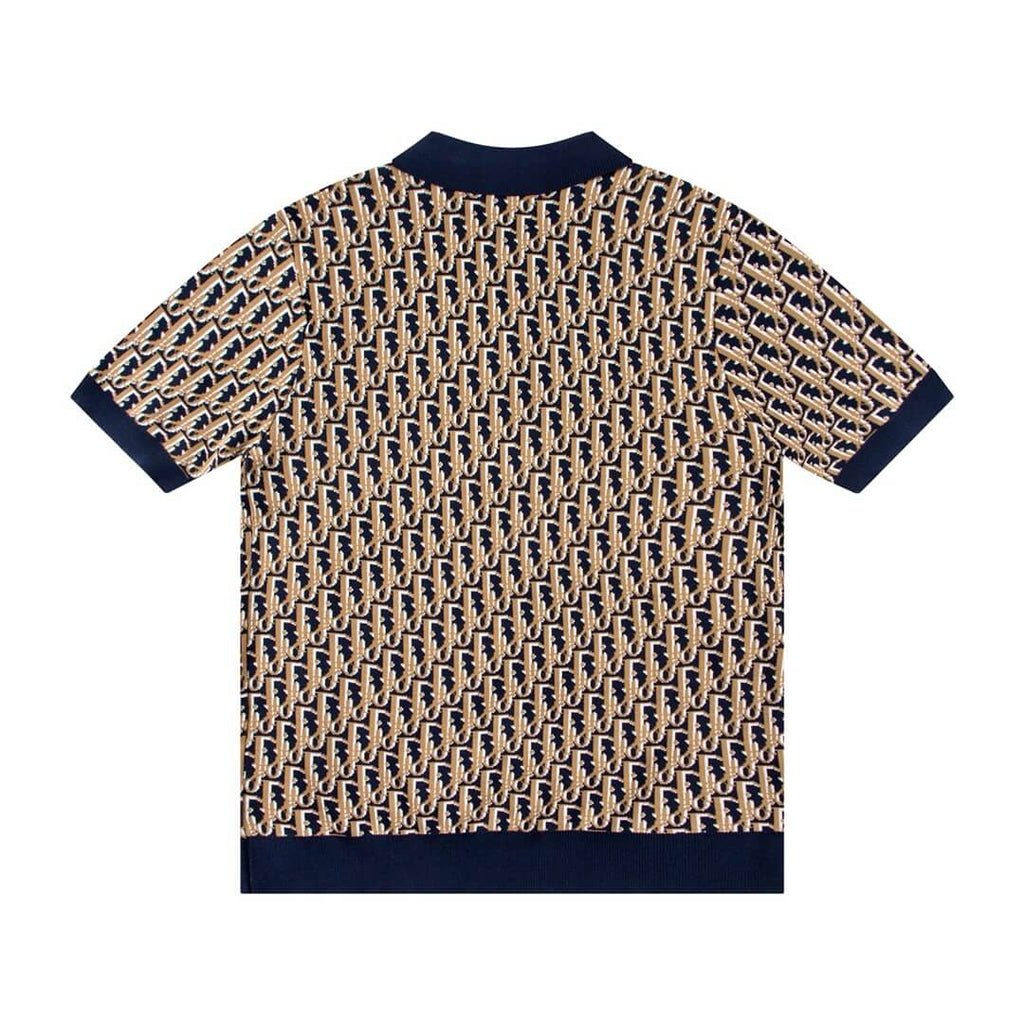 All-Over Jacquard Polo Shirt