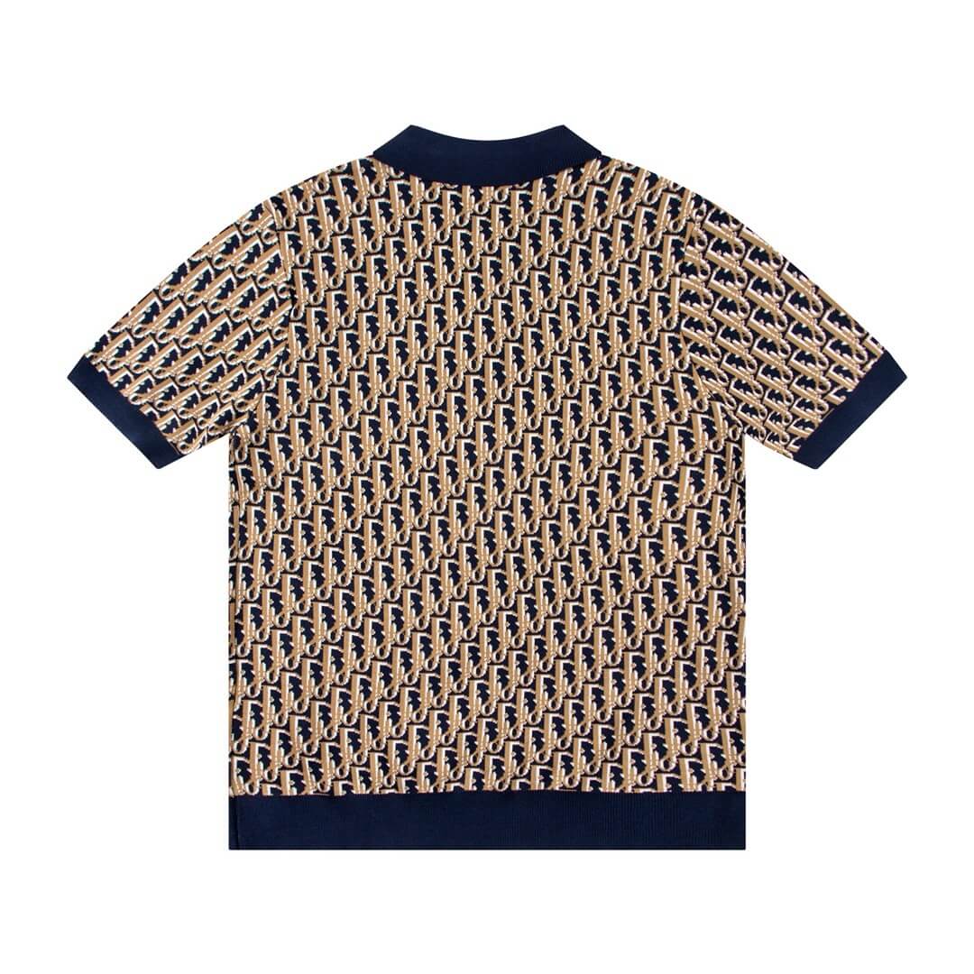 All-Over Jacquard Polo Shirt